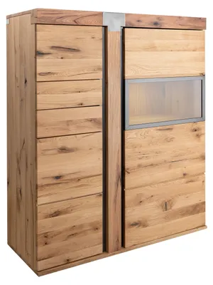 Immagine prodotto di MASSIVMOEBEL24 | NEW AMSTERDAM #05 Credenza in legno di quercia selvatica - oliato / natur 110x45x142