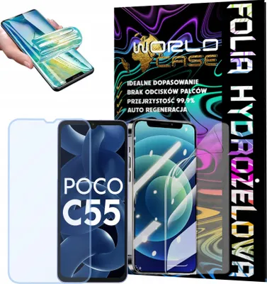 Zdjęcie produktu dla Folia Hydrożelowa Ochronna Do Poco C55 Na Ekran Mocna Wytrzymała
