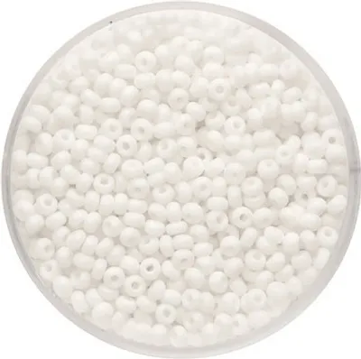 Produktbild von Rocailles satt weiß 2,6 mm 17 g