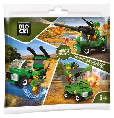 Immagine prodotto di Blocki Myarmy Mini: mattoncini da collezione con veicoli da collezionare e con cui giocare