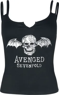 Produktbild von Avenged Sevenfold Top Damen Deathbat schwarz L