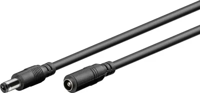 Immagine prodotto di 60 cavi di prolunga Goobay 71401 CC, 3 m, nero, 3 m - con connettore cavo 5,5 x 2,5 mm