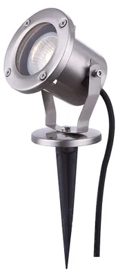 Produktbild von RGB LED Steckleuchte, Edelstahl, Glas, Spot beweglich, H 30,5 cm