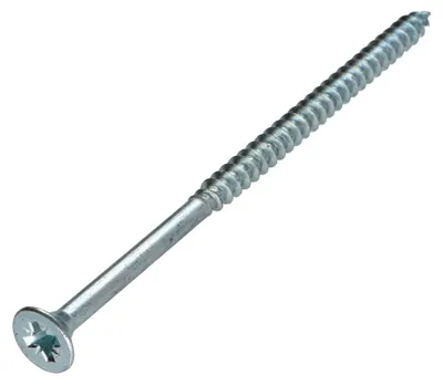 Produktbild von Spanplattenschrauben Senkkopfschraube Pozi N°3 6X120 Teilgewinde Verzinkt
