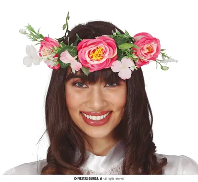 Obrázek produktu pro Květinová čelenka hippie styl karneval