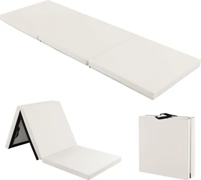 Zdjęcie produktu dla COSTWAY 180 x 60 x 5 cm składana miękka mata podłogowa, przenośna mata gimnastyczna, wodoodporna mata do jogi, antypoślizgowa mata gimnastyczna, składana mata, mata fitness