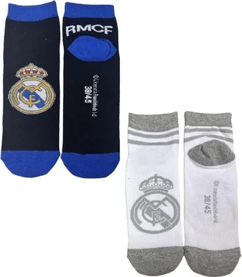 Immagine prodotto di Calzini Real Madrid, confezione da 2 paia 2900003293 Multicolore Taglia 43/46