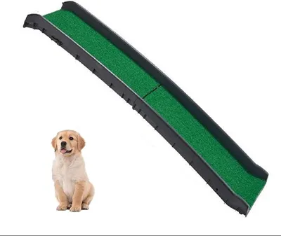 Imagen del producto de Rampa para perros para coche, plegable, de 155,5 cm. Escalera para perros para coche con superficie de alfombra antideslizante, rampas antideslizantes para coches, camiones y SUV. Rampa estable para perros, ideal para perros grandes y medianos de hasta 90 kg