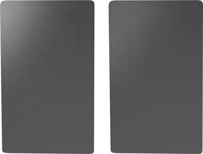 Image de 2 pièces en acier inoxydable Carte métallique noire Carte à puce NFC Cartes RFID Carte vierge DIY Cadeaux Personnalisables