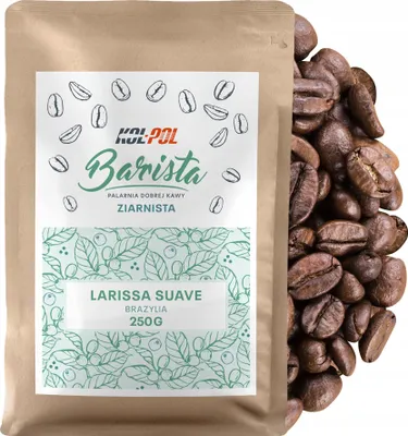 Zdjęcie produktu dla KAWA ZIARNISTA 250g Kawa Arabica Świeżo Palona - Larissa Suave x Kol-Pol