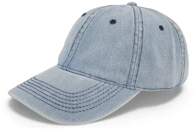 Produktbild von styleBREAKER Jeans Baseball Cap Uni | Denim Basecap mit Verstellbarer Schnalle | 6-Panel Cap mit Gebogenem Schirm & Luftlöchern | Atmungsaktive Baumwoll-Mütze für Damen & Herren