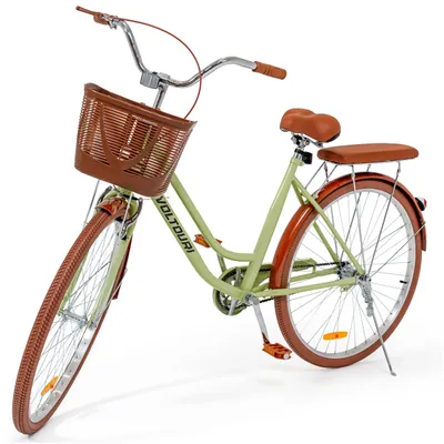 Immagine prodotto di Bicicletta da Città Donna 28 Pollici Retro VOLTOURI Cestino Portapacchi Telaio Acciaio 17"