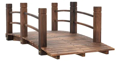 Productafbeelding van Tuinbrug, decoratief houten ontwerp, waterdichte constructie, bruin