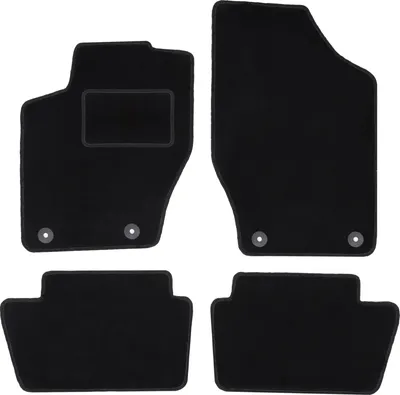 Image de Tapis en velours noir pour : Peugeot 308 I berline, break, SW (2007-2013)