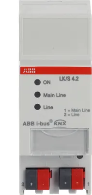 Immagine prodotto di LK/S 4.2 Accoppiatore di linea/area KNX, 2 TE, galvanico, KNX Data Secure, 1 pz.