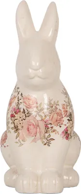 Immagine prodotto di Clayre & Eef figurina decorativa coniglio 16x12x28 cm in Vetroceramica beige