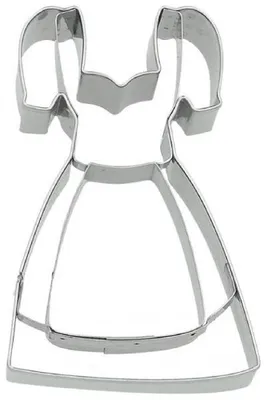 Produktbild von Birkmann Ausstechform Dirndl, mit Innenprägung, Ausstecher, Plätzchenform, Keks, Plätzchen, Edelstahl, 9 cm, 199101