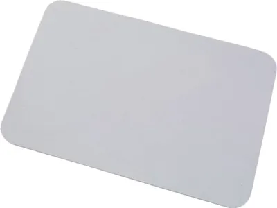 Produktbild von Teller Aluminium Weiß 20,5x14cm Untersetzer Untertasse Kerzenhalter Tablett