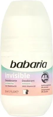 Produktbild von 1x Roll-on-Deodorant BABARIA Invisible 48h 50 ml
