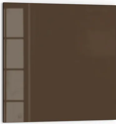 Produktbild von DEQORI Küchenrückwand Glas 60x60 cm 'Braun' Spritzschutz Bad Rückwand Küche