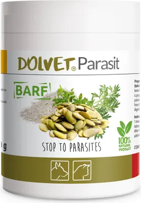 Immagine prodotto di Dolfos Dolvet Parasit 70 g - dewormer naturale per cani e gatti