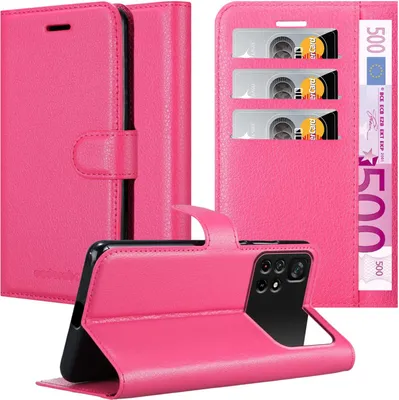 Obrázok produktu pre Cadorabo Case for Xiaomi POCO M4 PRO 5G Protective Case in Pink Puzdro na mobilný telefón Puzdro Kryt Magnetické zatváranie