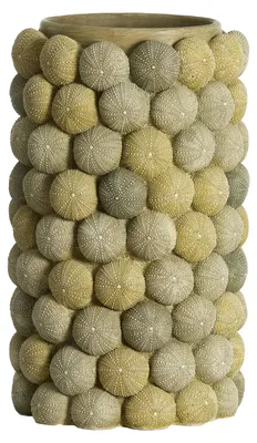 Productafbeelding van Light&living Vaas, decoratief, Ø25x40 cm, ZEEËGEL, groen + donkergroen