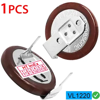 Produktbild von Battery Batterie Akku kompatibel mit PANASONIC VL1220 Knopfzellen 3V aufladbar