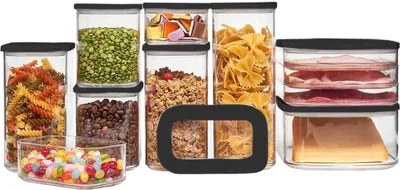 Produktbild von Mepal MODULA Vorratsdosen Set 9-teilig schwarz