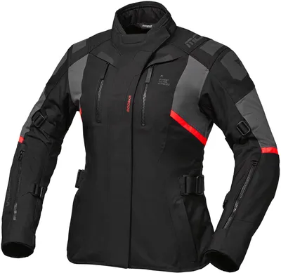 Produktbild von Modeka Striker III Damen-Motorrad-Textiljacke, schwarz/dunkelgrau, 44, KI-generiertes Bild