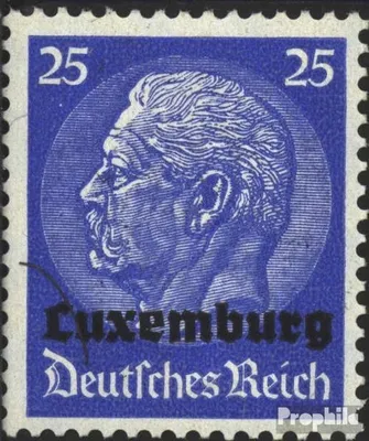 Produktbild von Briefmarken Luxemburg (Dt.Bes.2.WK.) 1940 Mi 10 gestempelt Hindenburg