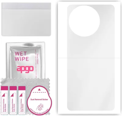 Produktbild von apgo Rückseite Schutzfolie, klar, kompatibel mit Xiaomi Civi 4 Pro, Hinten Hydrogel-Displayschutzfolie mit Positionierhilfe, kratzfest, einfache Montage