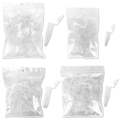 400 Zentrifugenröhrchen, 0,2–2 ml, konisch, Kunststoff, transparent