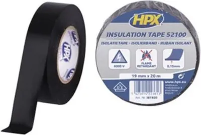 Immagine prodotto di Hpx Nastro elettrico nero 19Mmx20M