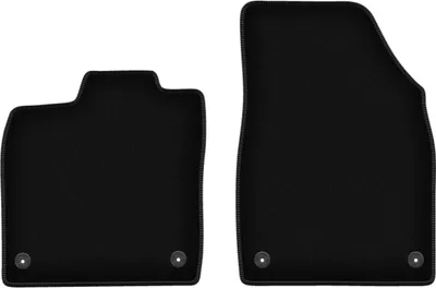 Image de Wielganizator Tapis avant de sol velours sur-mesure pour Volkswagen ID.3 (2019-, hatchback) noir, jeu 2 pièces, fixations