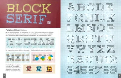 Produktbild von Handlettering. Die 33 schönsten Alphabete mit Rahmen, Ornamenten und Bordüren