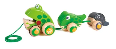 Image de Hape Famille de grenouilles à tirer