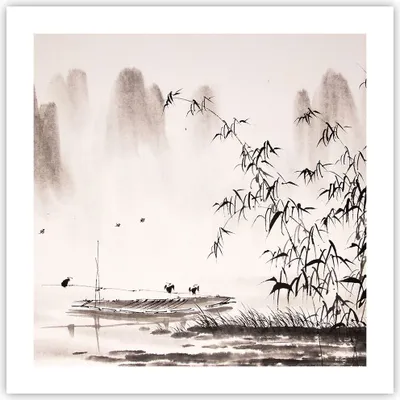 Produktbild von Poster - Poster ohne Rahmen - Bambus schwarz China - 50x50 cm - Wand Bild - Wanddeko - Wandbilder - Kunstposter - Wandposter - Bilder - Kunstdruck - Wanddekoration - Wandbild - P2XAC50x50-3116