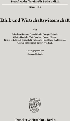 Produktbild von Ethik und Wirtschaftswissenschaft.
