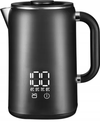 Produktbild von Kabelloser Wasserkocher Lehmann Aqua Black 1500 W 1,7 l mit Temperaturregelung
