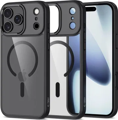 Zdjęcie produktu dla Etui Tech-Protect Magmat Magsafe Na Iphone 17 Pro Max - Przezroczysto-Czarne