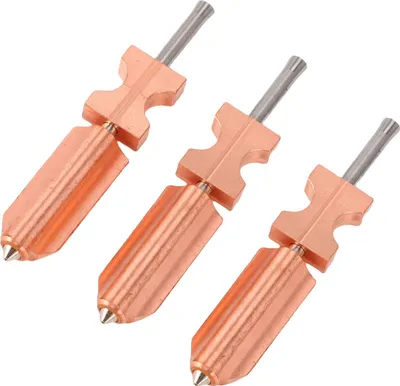 Obrázek produktu pro Sada 3 kusů vylepšených trysek pro tiskárnu FlashForge AD5X – celokovový hotend s rychloupínací tryskou, velikosti 0,25 mm, 0,4 mm a 0,6 mm