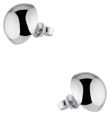 Produktbild von MATERIA by Matthias Wagner Ohrstecker 6mm Halbkugel Silber 925er rhodiniert - Ohrringe Studs mit Box SO-88-6mm