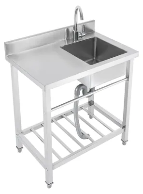 Zdjęcie produktu dla Zlewozmywak wolnostojący - zlewozmywak ze stali nierdzewnej - zlewozmywak do zabudowy - zlewozmywak do blatu - zlewozmywak do kuchni zewnętrznej