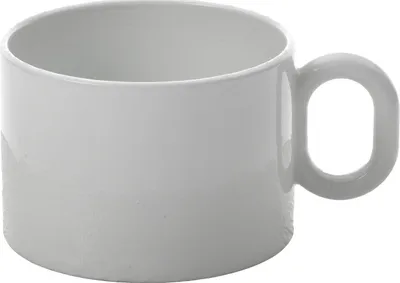 Teetassen-Set 4er, Porzellan, Weiß, Reliefdekor, 0,17 l