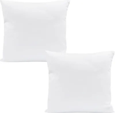 Produktbild von 2x Kopfkissen 40x40 cm Innenkissen Steppkissen Mikrofaser Kissen für Allergiker füllkissen Bettkissen Schlafkissen Pillow (Weiß, 2er Set 40 x 40 cm)