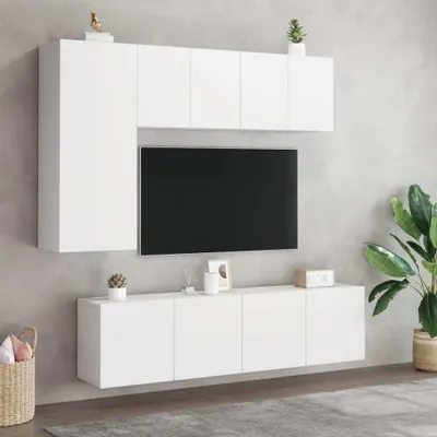 Produktbild von "2026 Aktion"TV-Board - Fernsehtisch - TV-Wandschränke 2 Stk. Weiß 60x30x41 cm - DEMöbel8080365