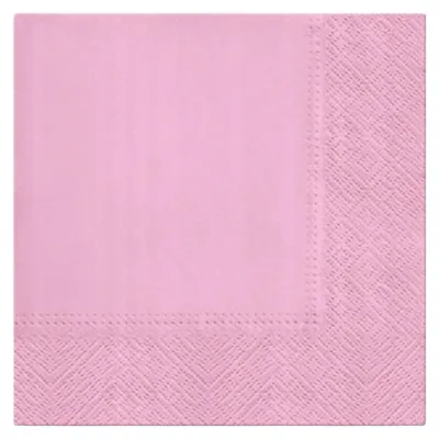 Produktbild von 20 Servietten Unicolor rosa 33x33cm