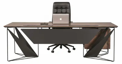 Produktbild von Elegantes Büro-Set Moderner Chefschreibtisch Designer Drehsessel