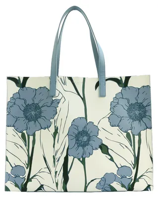 Immagine prodotto di Ted Baker borsa a tracolla Tooocon Floral Print Extra Large Icon Bag White bianco
